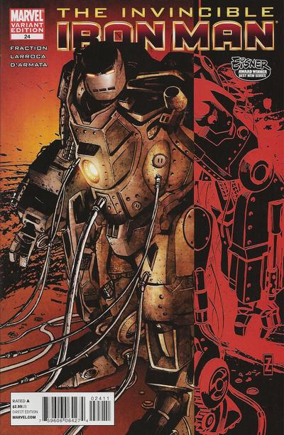 Invincible Iron Man 2008 #24 Variant Edition - back issue - $3.00