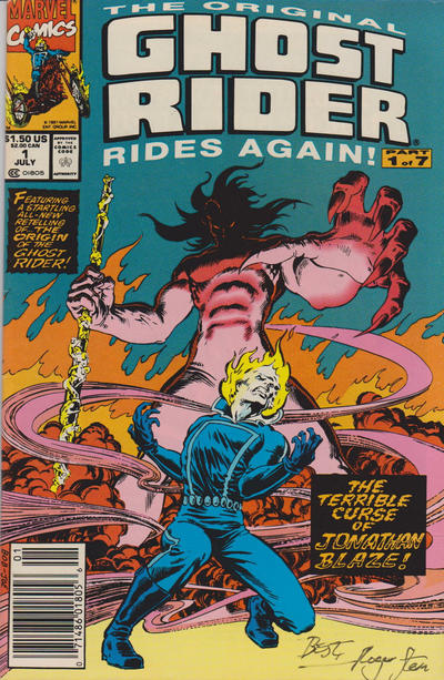 The Original Ghost Rider Rides Again 1991 #1 Newsstand ed. - back issue - $3.00