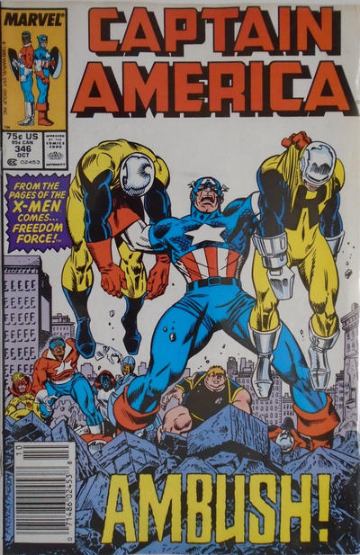 Captain America 1968 #346 Newsstand ed. - back issue - $3.00