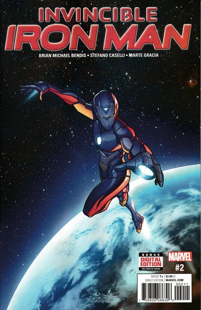 Invincible Iron Man 2017 #2 - back issue - $4.00