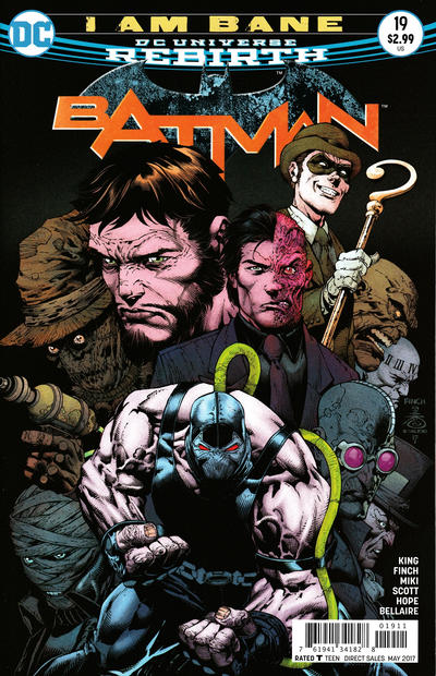 Batman 2016 #19 David Finch / Danny Miki Cover - back issue - $4.00