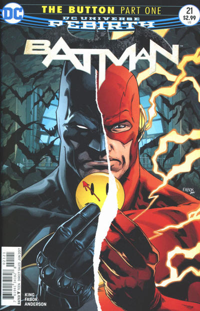 Batman 2016 #21 Jason Fabok Nonlenticular Cover - back issue - $4.00