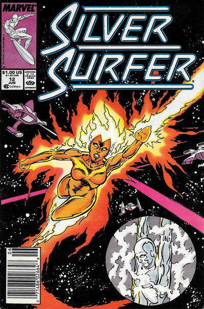 Silver Surfer 1987 #12 Newsstand ed. - back issue - $5.00