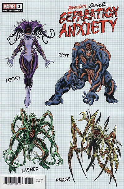 Absolute Carnage: Separation Anxiety 2019 #1 Design 1:10 - back issue - $6.00