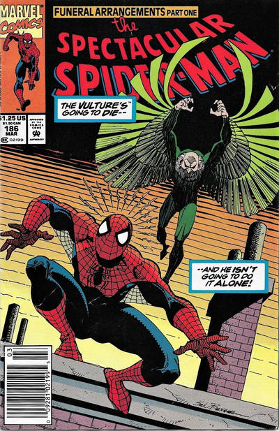 The Spectacular Spider-Man 1976 #186 Newsstand ed. - back issue - $5.00