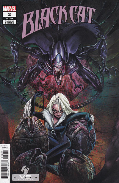 Black Cat 2021 #2 14 Marvel Vs Alien - Peach Momoko Cover - back issue - $4.00