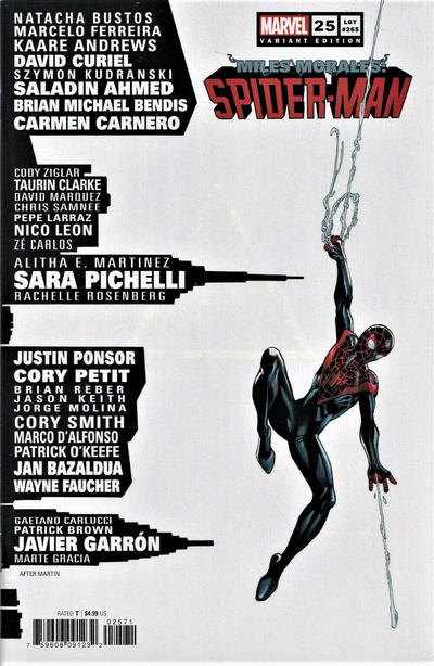 Miles Morales: Spider-Man 2019 #25 265 Mark Bagley Cover - back issue - $5.00