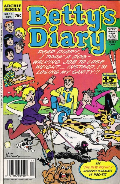 Betty's Diary 1986 #13 Regular Edition - back issue - $3.00