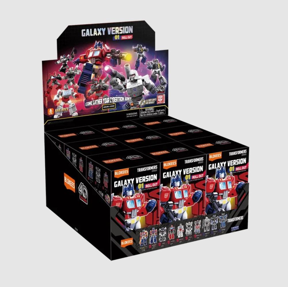 BLOKEES TRANSFORMERS - GALAXY VERSION - 01 ROLL OUT - BMB 9PC SEALED CASE