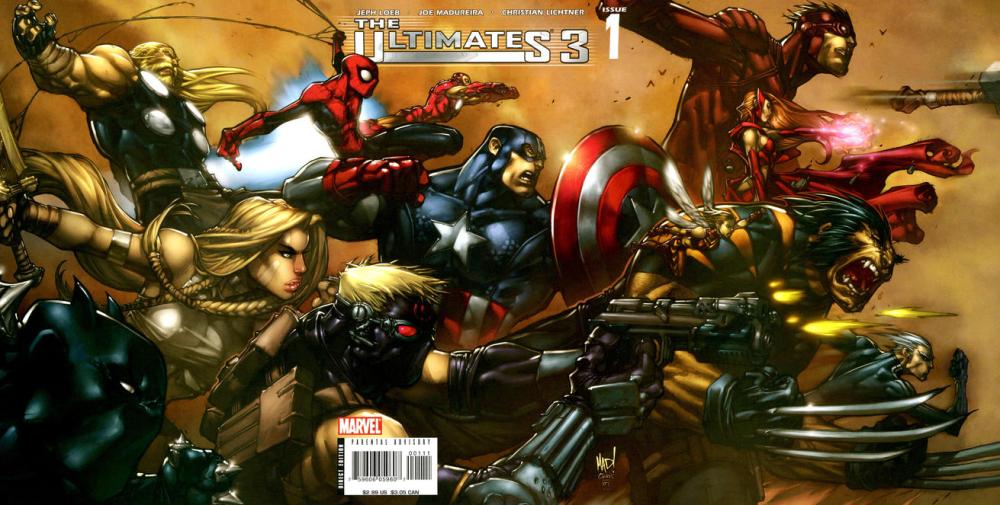 Ultimates 3 2007 #1 Left Side Cover - back issue - $3.00