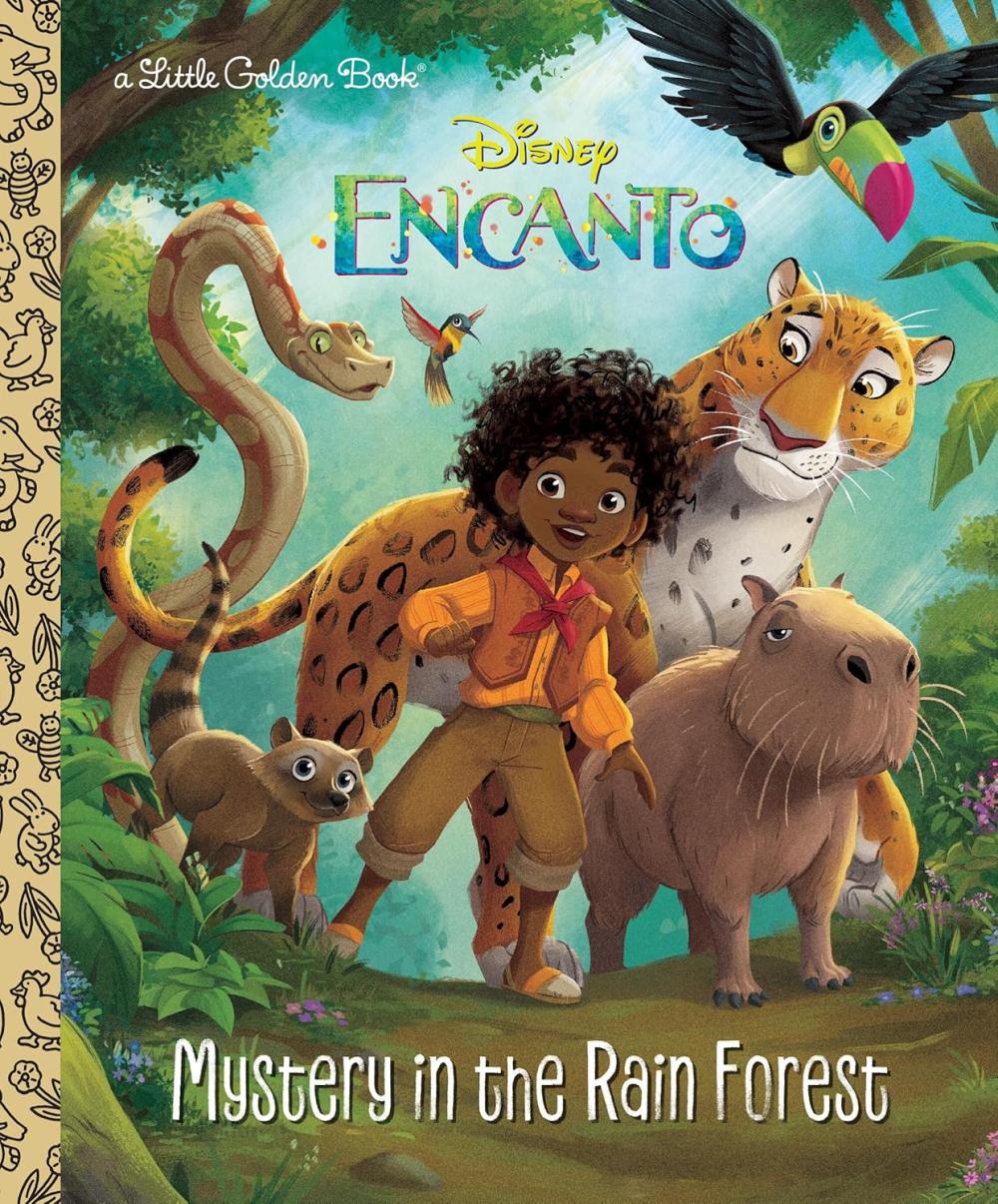 ENCANTO MYSTERY IN THE RAIN FOREST - LITTLE GOLDEN BOOK - LGB
