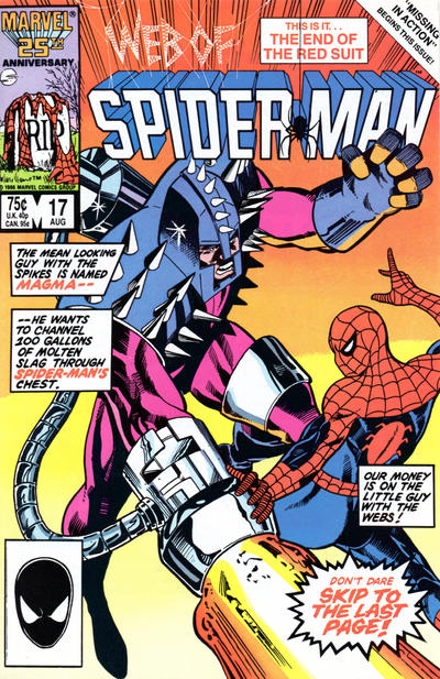 Web of Spider-Man 1985 #17 Direct ed. - No Condition Defined - $3.00