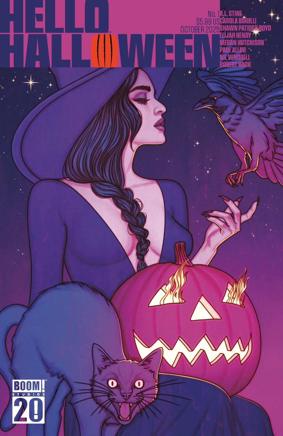HELLO HALLOWEEN #1 CVR E BOOM 20TH ANNIVERSARY VAR DRESSED FRISON