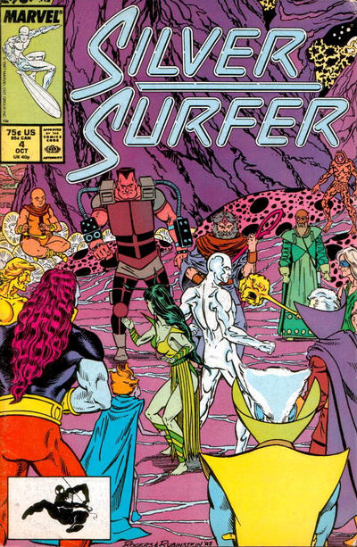 Silver Surfer 1987 #4 Direct ed. - back issue - $3.00