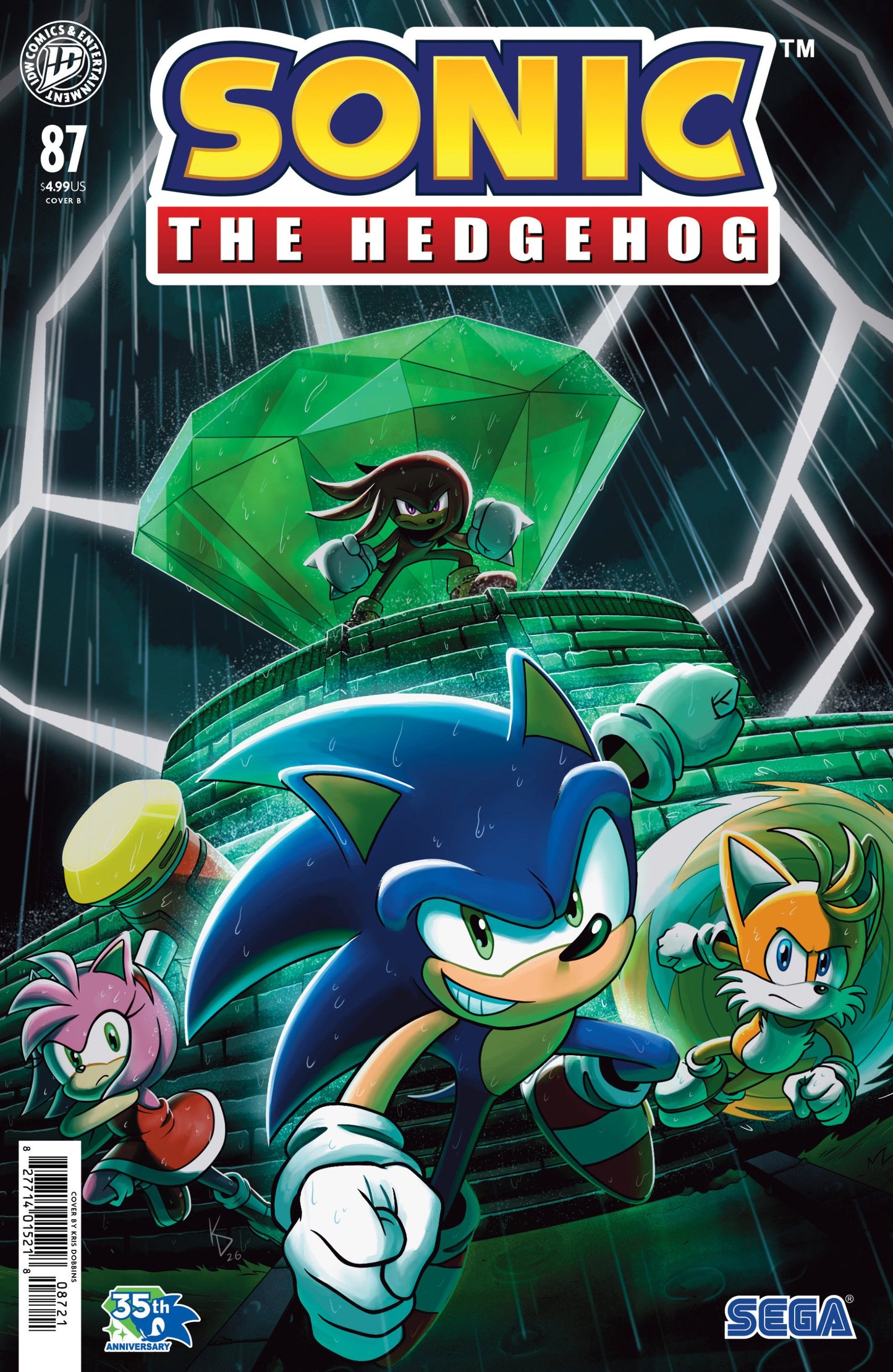 SONIC THE HEDGEHOG #87 DOBBINS CVR B