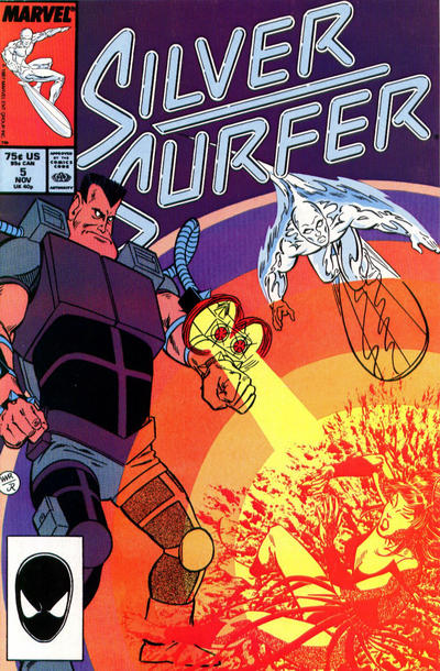 Silver Surfer 1987 #5 Direct ed. - back issue - $3.00
