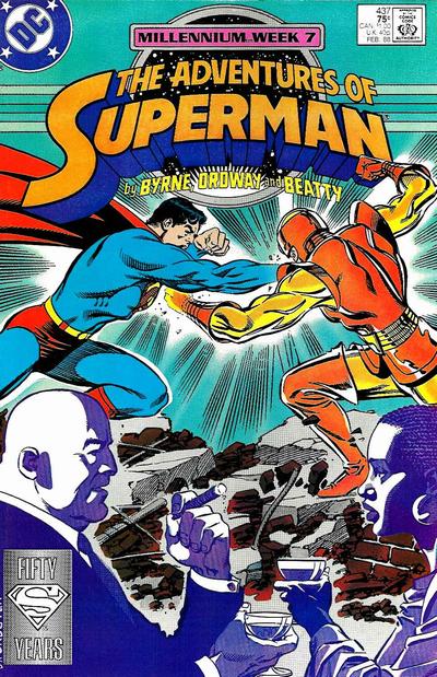 Adventures of Superman 1987 #437 Direct ed. - back issue - $3.00