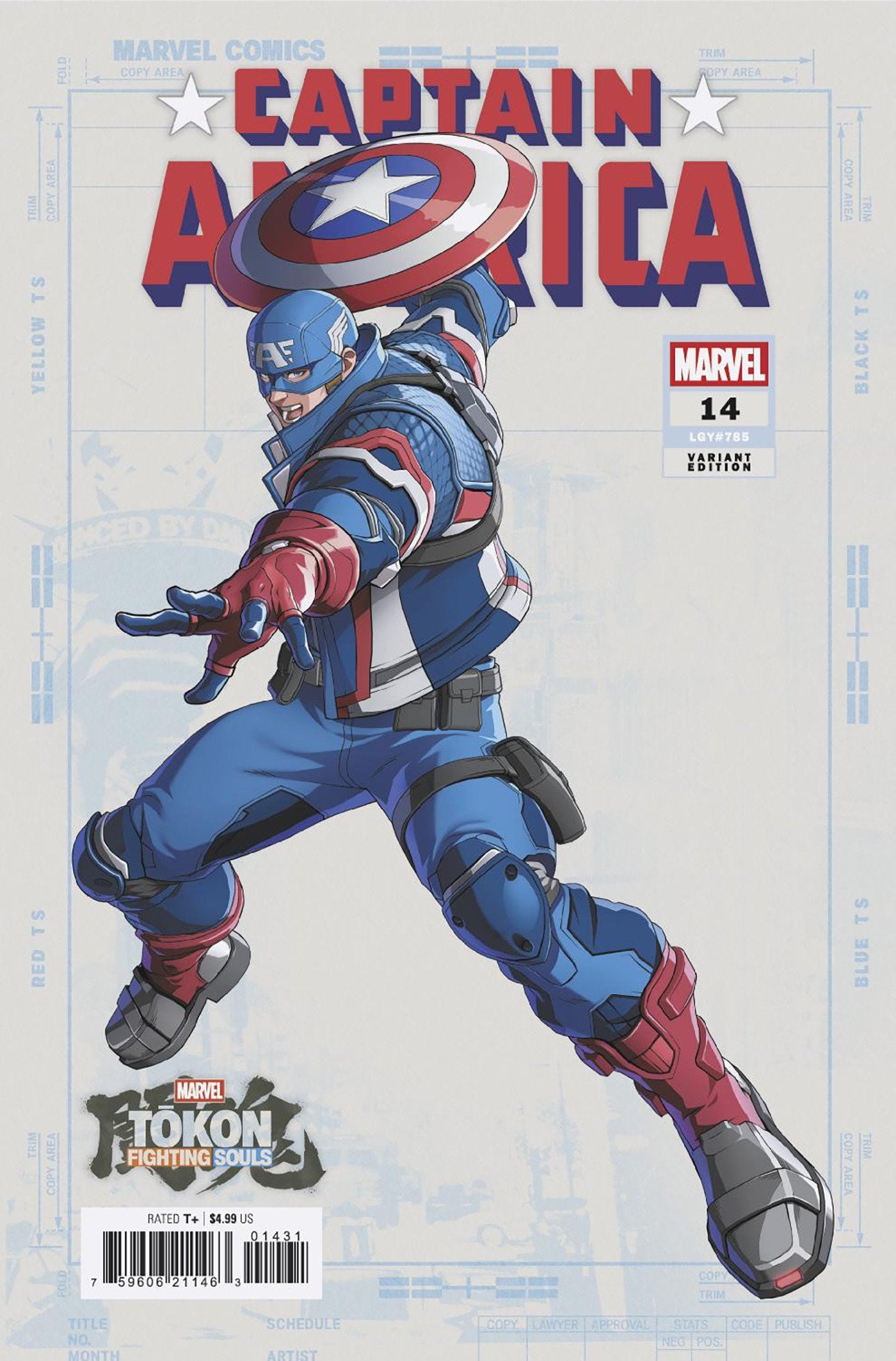 CAPTAIN AMERICA #14 MARVEL TOKON FIGHTING SOULS CVR C
