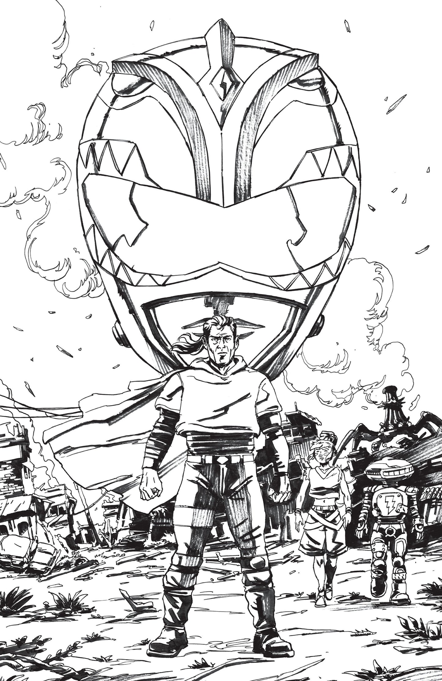 POWER RANGERS GREEN #1 FULL ART VARGAS CVR N