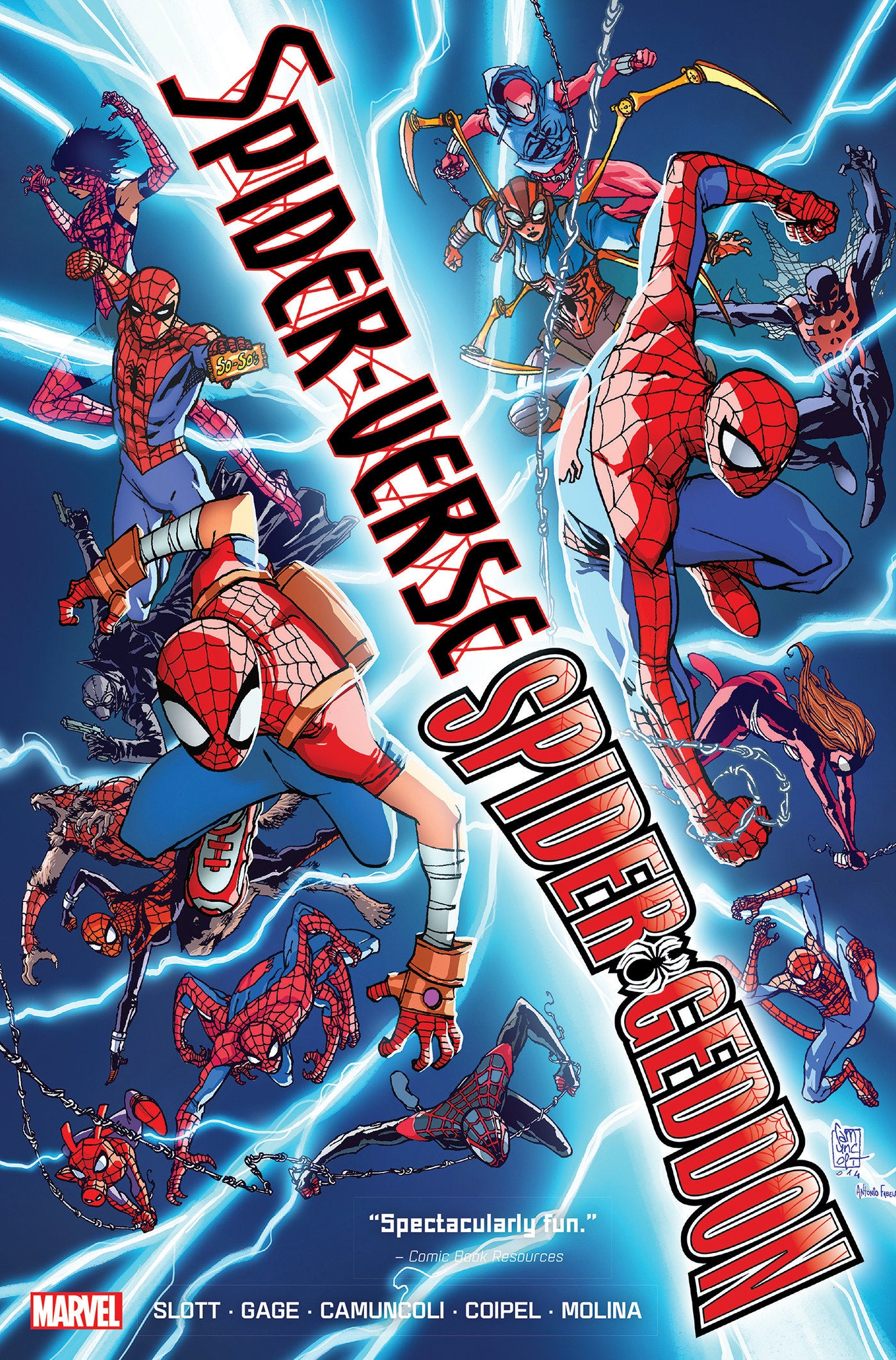 SPIDER-VERSE SPIDER-GEDDON OMNIBUS GIUSEPPE CAMUNCOLI COVER NEW PRINTING DM ONLY HC