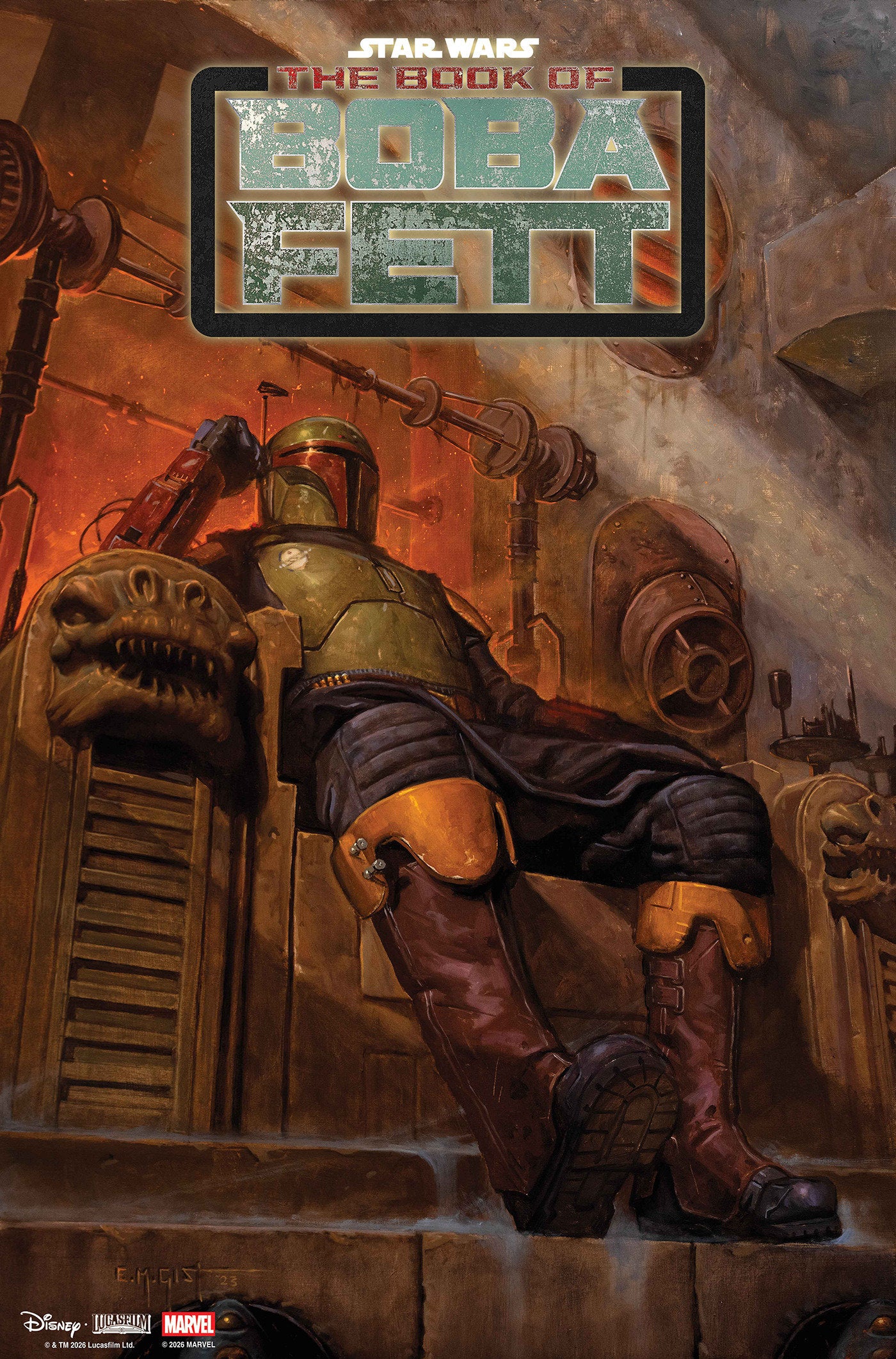 STAR WARS THE BOOK OF BOBA FETT #1 EM GIST CVR B