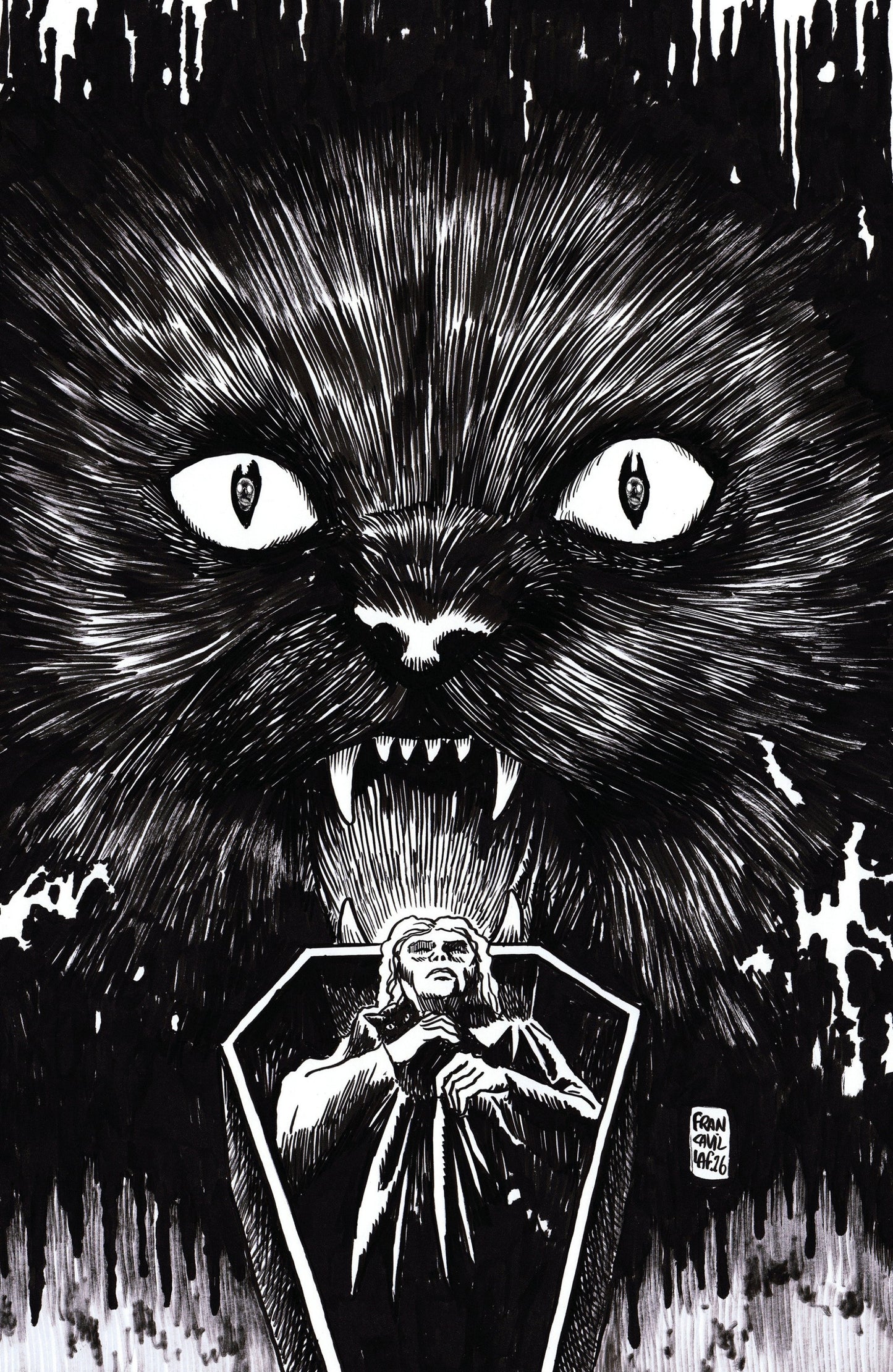 STUFF OF NIGHTMARES THE CAT IN THE COFFIN #1 UNLIMITED FULL ART FRANCAVILLA CVR I