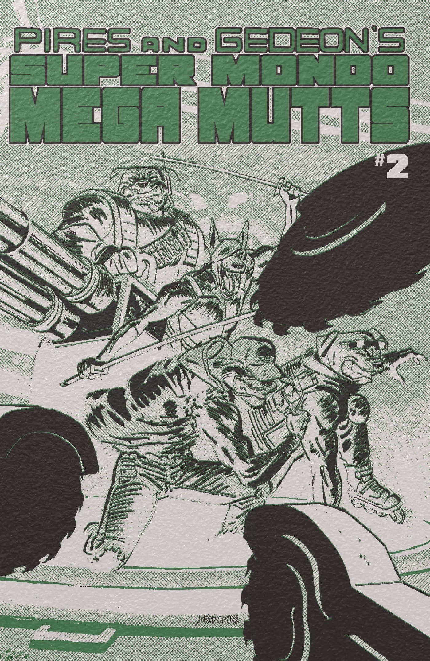 SUPER MONDO MEGA MUTTS #2 CVR E ALEX DIOTTO FOIL