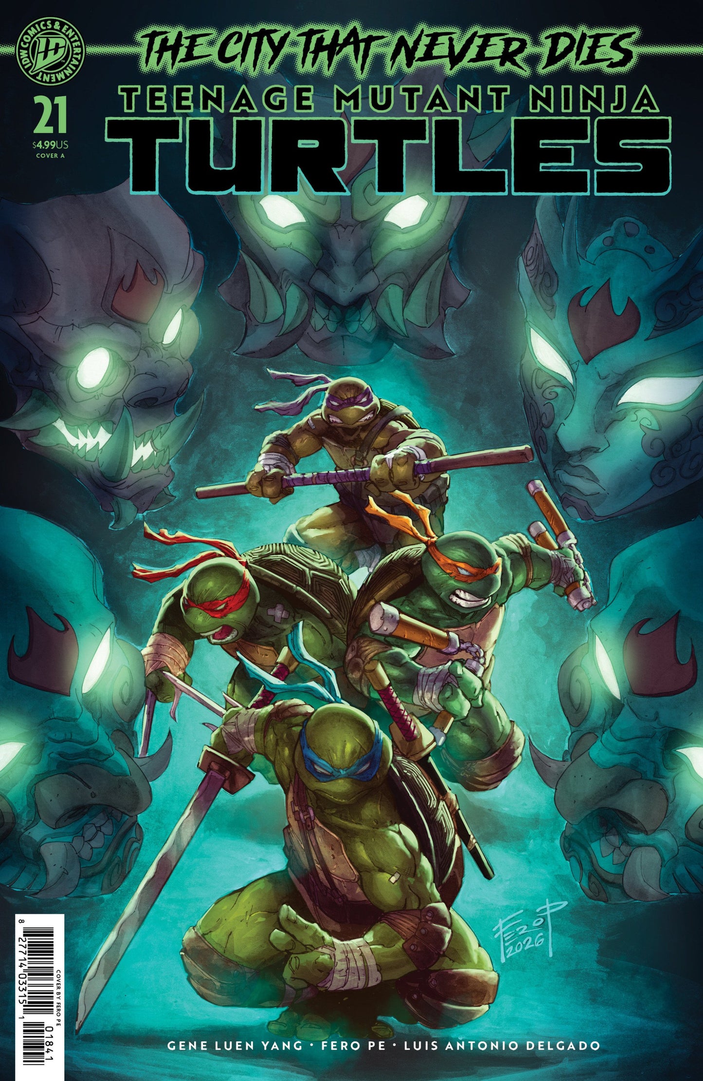 TEENAGE MUTANT NINJA TURTLES #21 PE CVR A