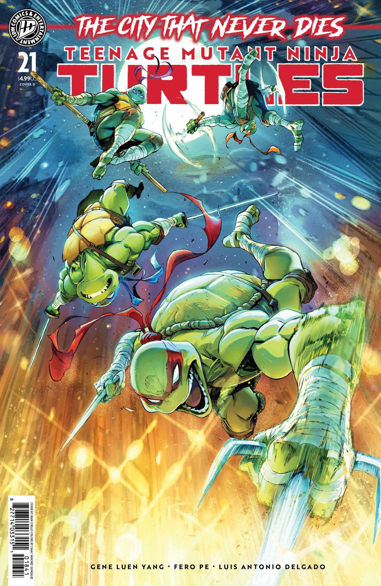 TEENAGE MUTANT NINJA TURTLES #21 COELLO CVR D