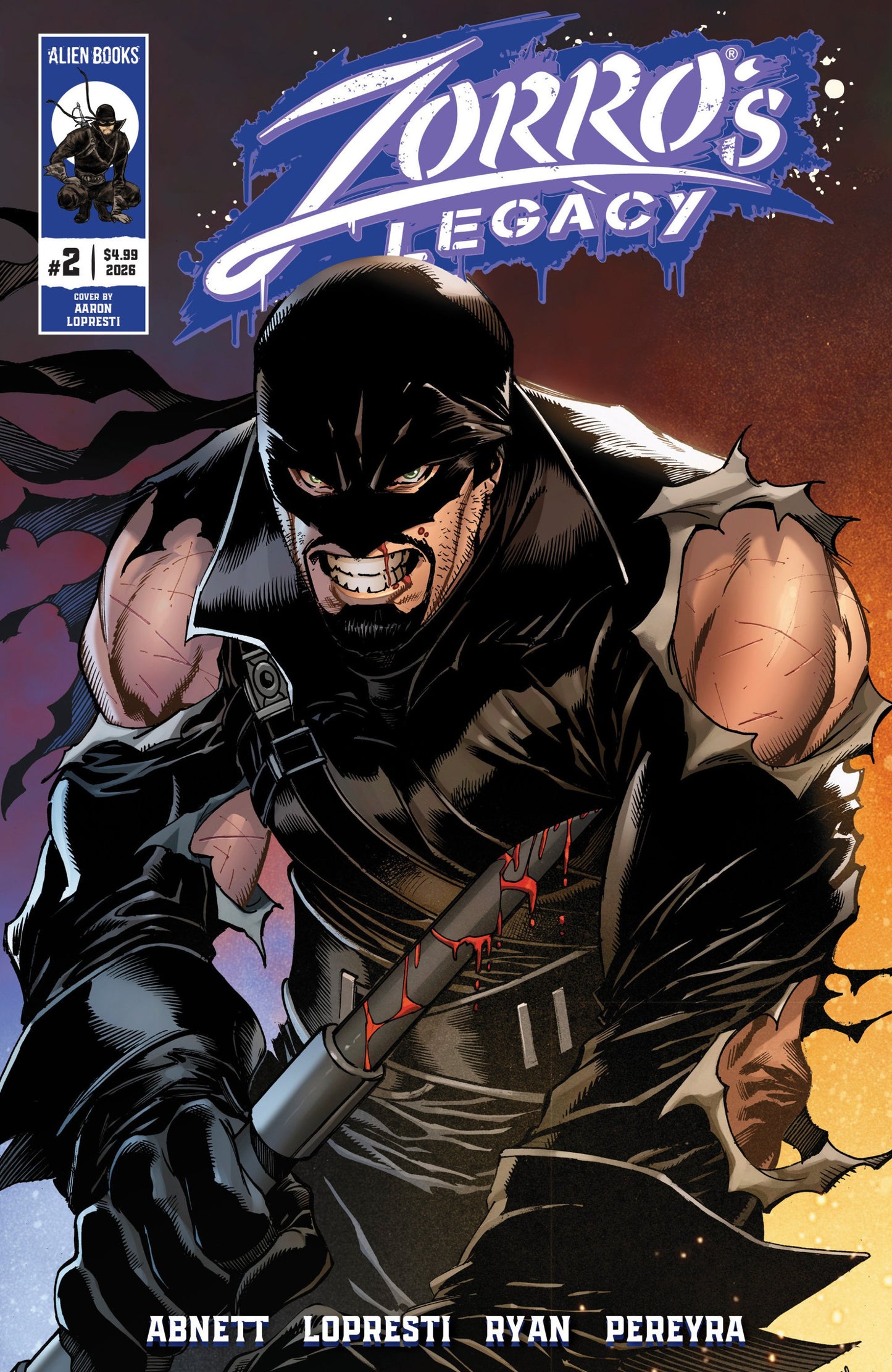 ZORROS LEGACY #2 LOPRESTI CVR A