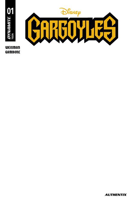 GARGOYLES 2026 #1 CVR E BLANK AUTHENTIX