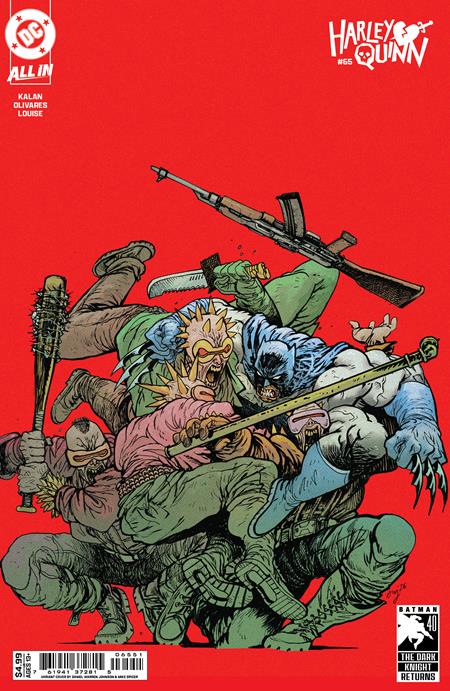 HARLEY QUINN #65 CVR E DANIEL WARREN JOHNSON DARK KNIGHT RETURNS 40TH ANNIVERSARY CARD STOCK