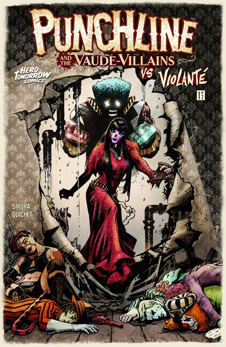 PUNCHLINE AND THE VAUDE-VILLAINS VS VIOLANTE #1 CVR A YVEL GUICHET (OF 2)