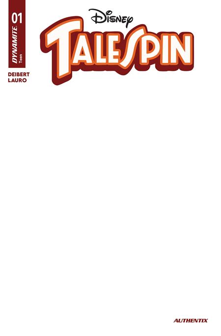 TALESPIN #1 CVR G BLANK AUTHENTIX