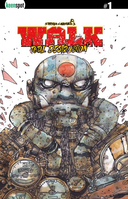 WALK TOTAL DESTRUCTION #1 ONE SHOT CVR D STEFANO CARDOSELLI METAL VAR