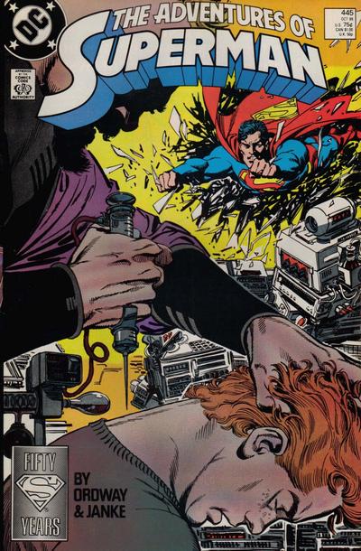 Adventures of Superman 1987 #445 Direct ed. - back issue - $3.00