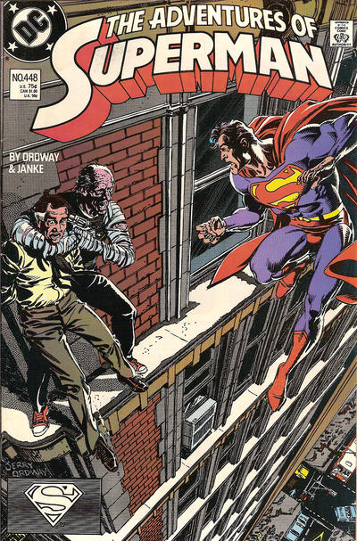 Adventures of Superman 1987 #448 Direct ed. - back issue - $3.00