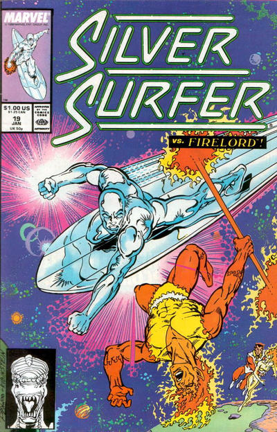 Silver Surfer 1987 #19 Direct ed. - back issue - $3.00