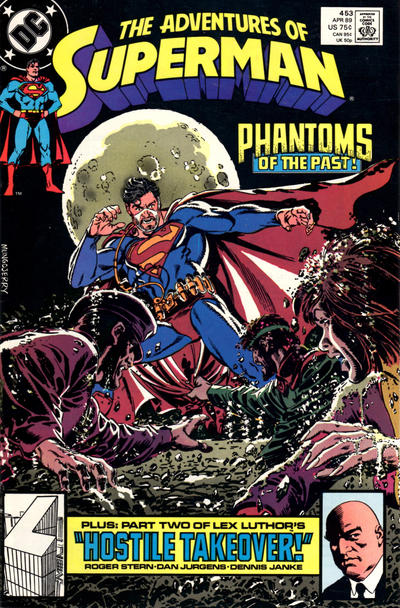 Adventures of Superman 1987 #453 Direct ed. - back issue - $3.00