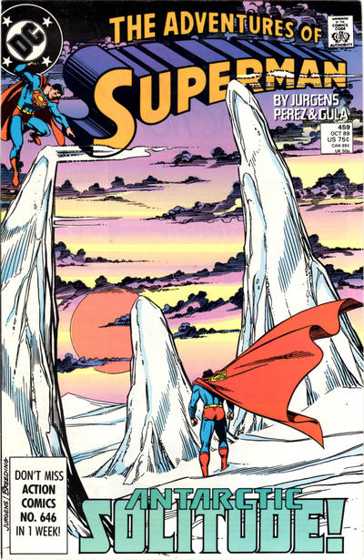 Adventures of Superman 1987 #459 Direct ed. - back issue - $3.00