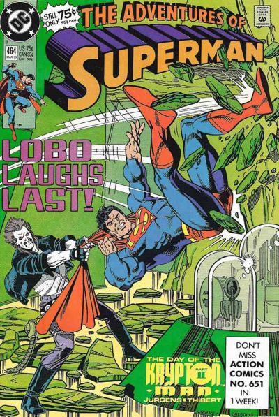 Adventures of Superman 1987 #464 Direct ed. - back issue - $3.00