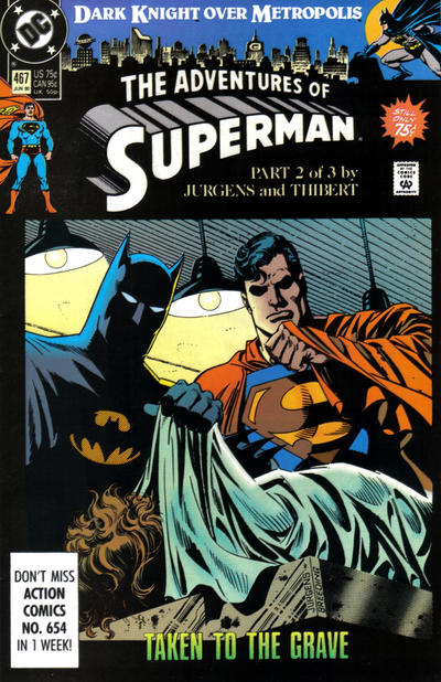 Adventures of Superman 1987 #467 Direct ed. - back issue - $3.00