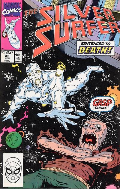 Silver Surfer 1987 #43 Direct ed. - back issue - $3.00