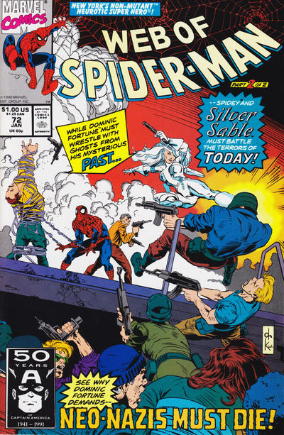 Web of Spider-Man 1985 #72 Direct ed. - back issue - $3.00