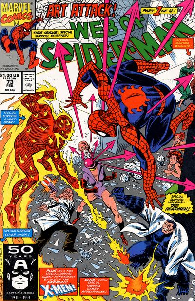 Web of Spider-Man 1985 #73 Direct ed. - back issue - $3.00