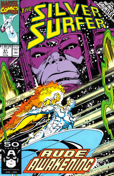 Silver Surfer 1987 #51 Direct ed. - back issue - $3.00