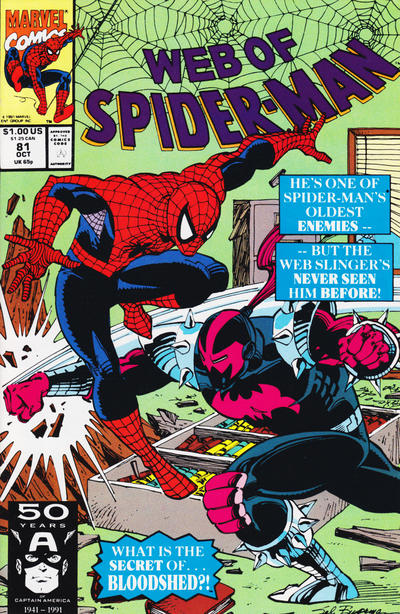 Web of Spider-Man 1985 #81 Direct ed. - back issue - $8.00