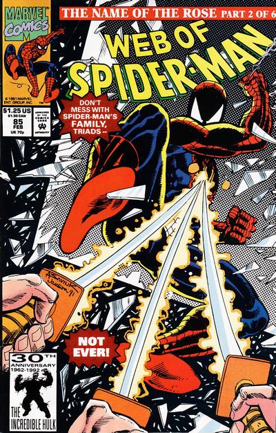 Web of Spider-Man 1985 #85 Direct ed. - No Condition Defined - $3.00