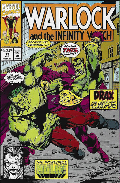 Warlock and the Infinity Watch 1992 #13 Direct ed. - back issue - $3.00