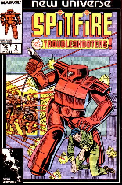 Spitfire and the Troubleshooters 1986 #3 Direct ed. - back issue - $3.00